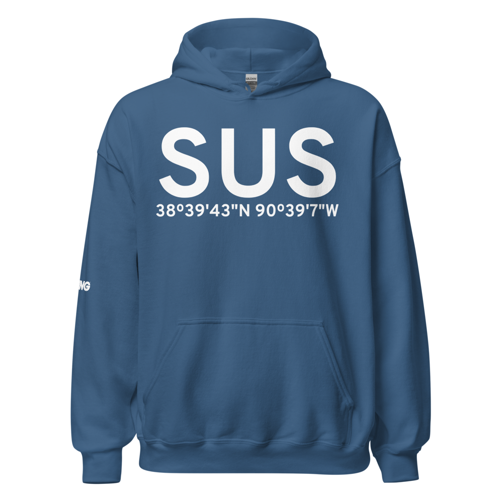 St Louis (KSUS) Airport Hoodie Sweatshirt 
