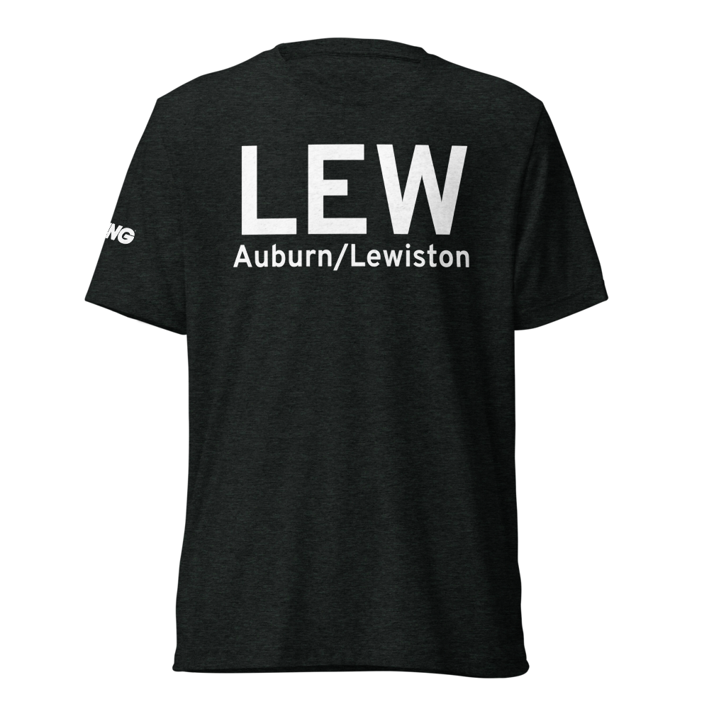 Auburn/Lewiston (KLEW) Airport Tri-blend T-Shirt 