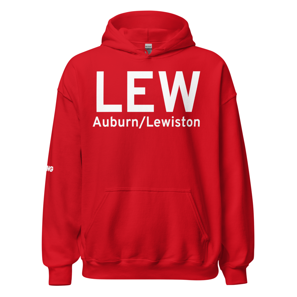 Auburn/Lewiston (KLEW) Airport Hoodie Sweatshirt 