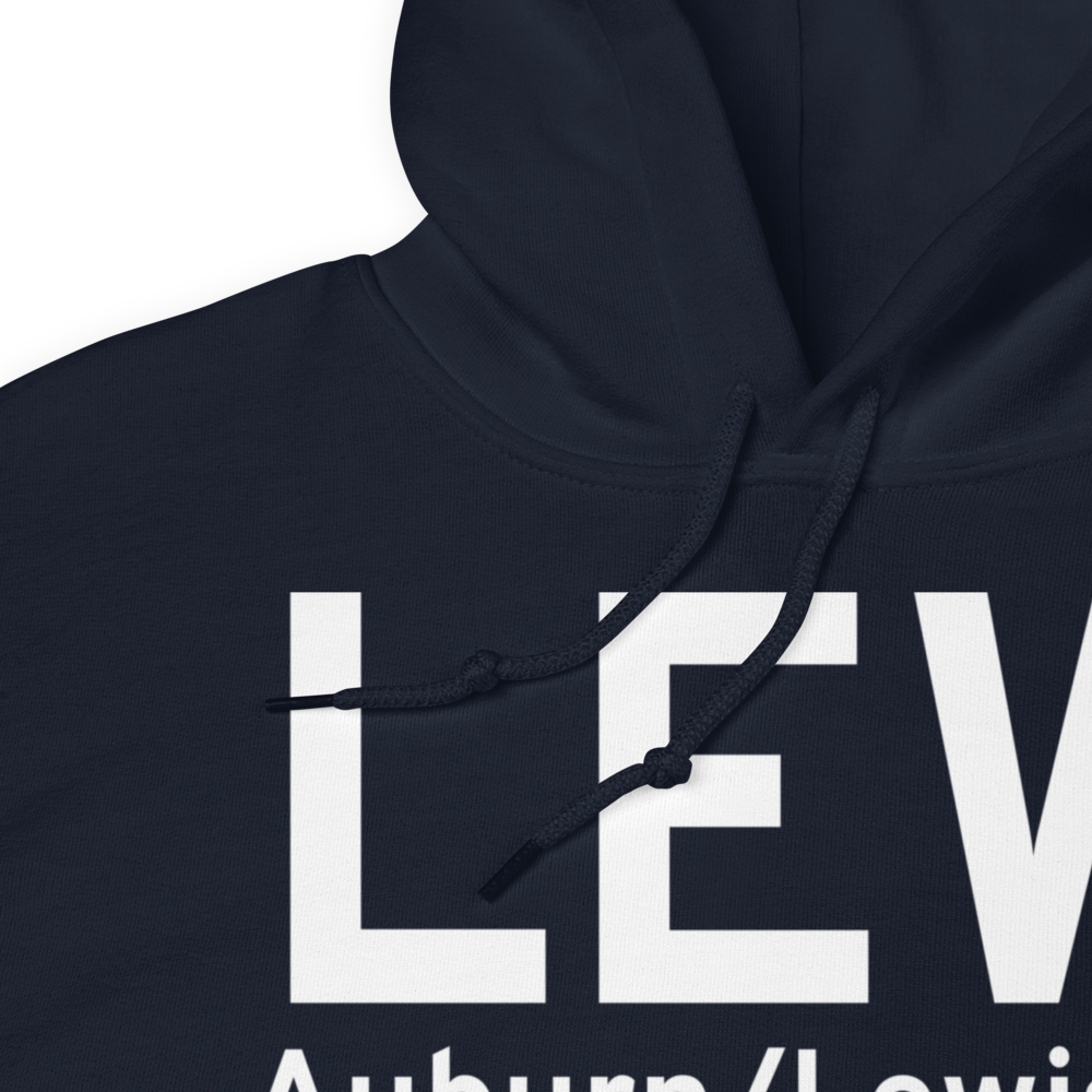 Auburn/Lewiston (KLEW) Airport Hoodie Sweatshirt 