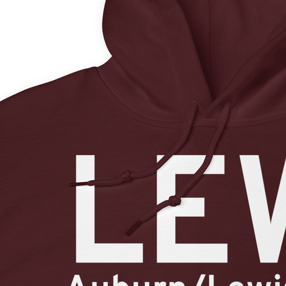 Auburn/Lewiston (KLEW) Airport Hoodie Sweatshirt 