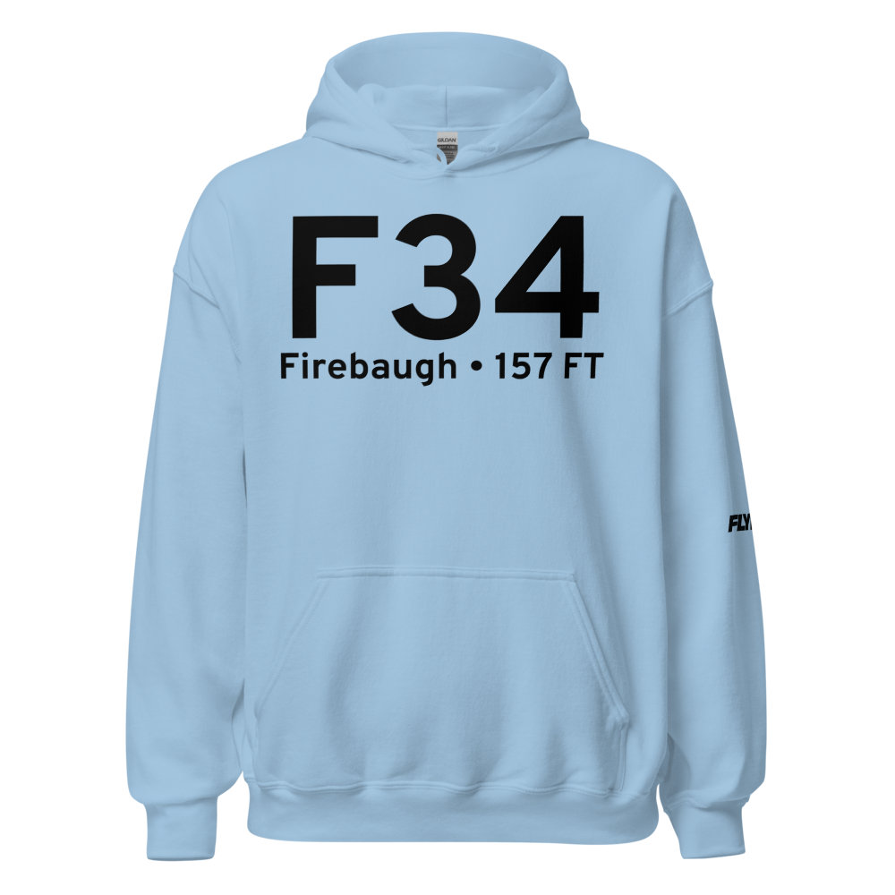 Firebaugh (KF34) Airport Hoodie Sweatshirt 