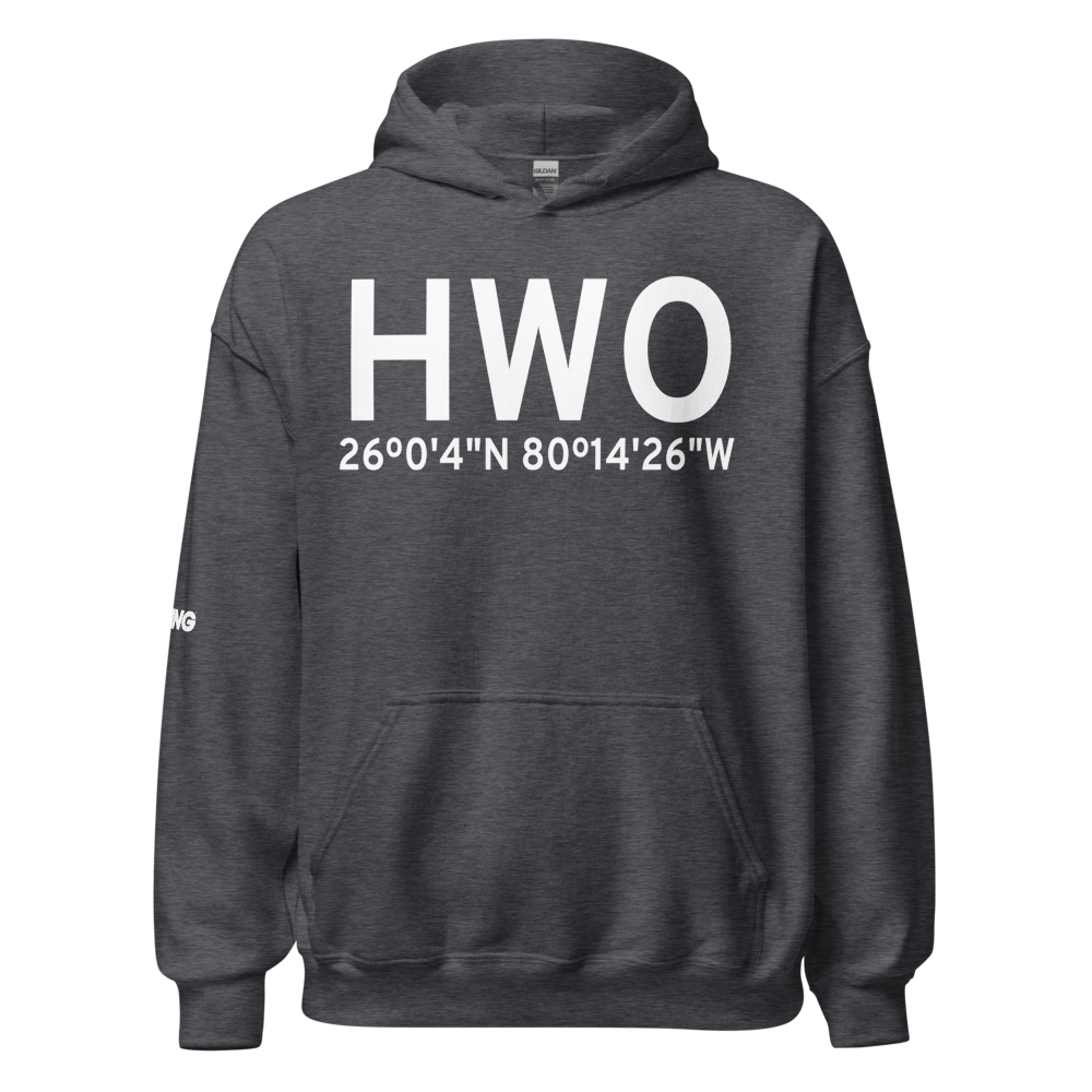 Hollywood (KHWO) Airport Hoodie Sweatshirt 