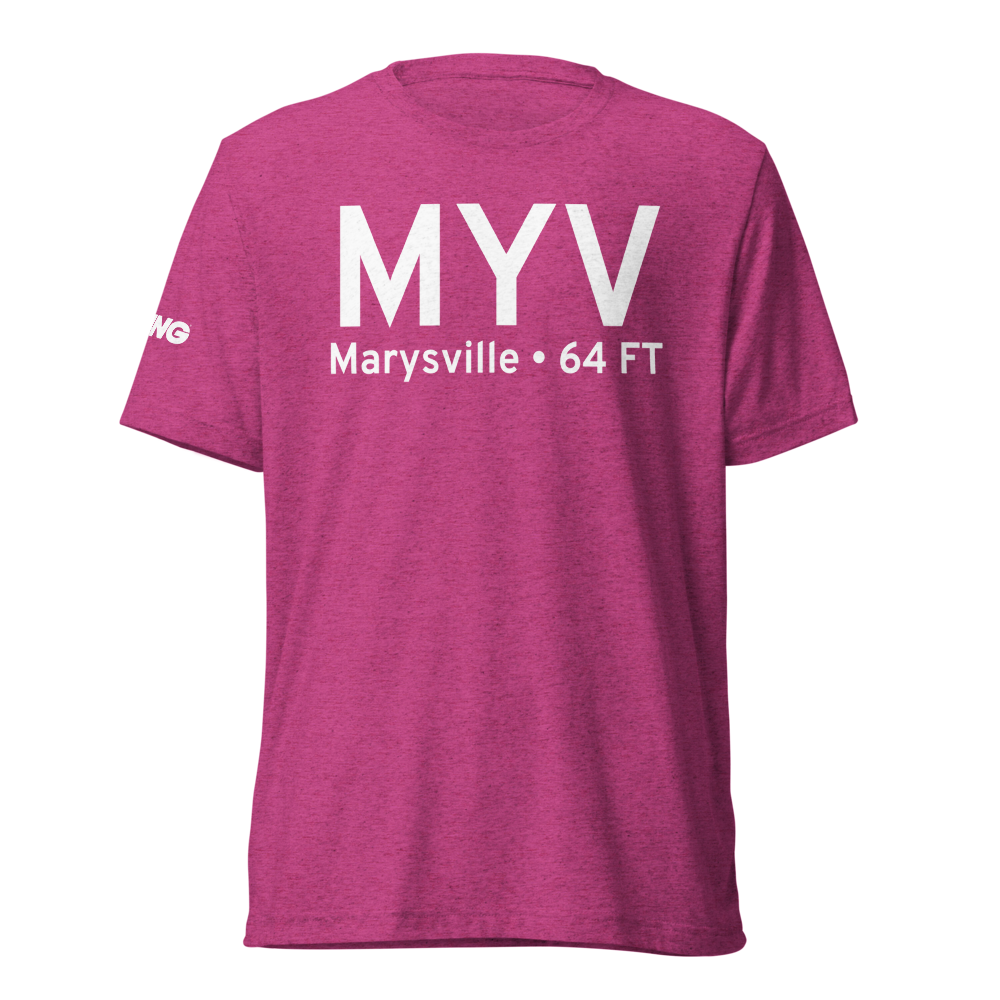 Marysville (KMYV) Airport Tri-blend T-Shirt 