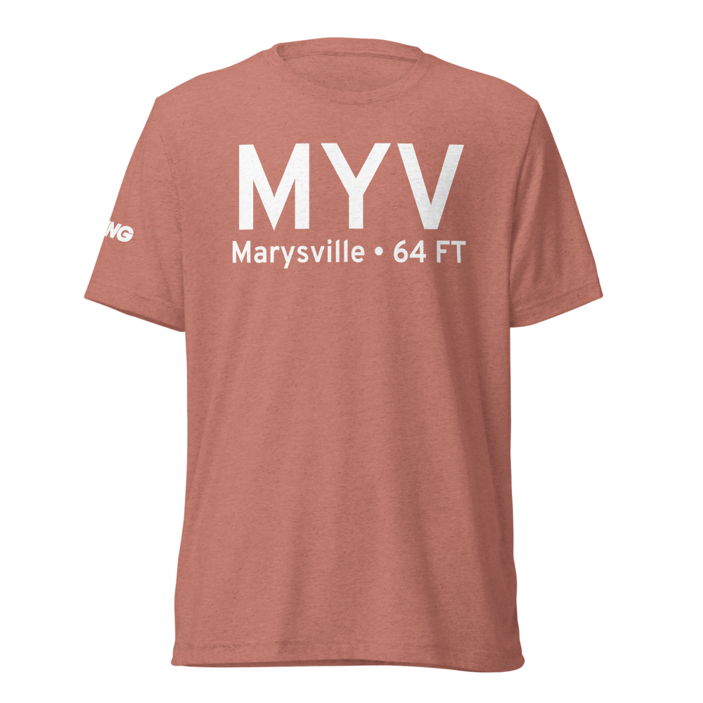 Marysville (KMYV) Airport Tri-blend T-Shirt 