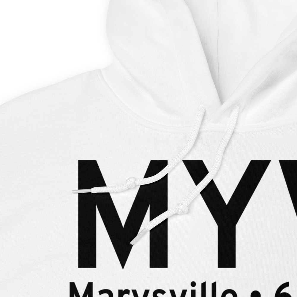 Marysville (KMYV) Airport Hoodie Sweatshirt 