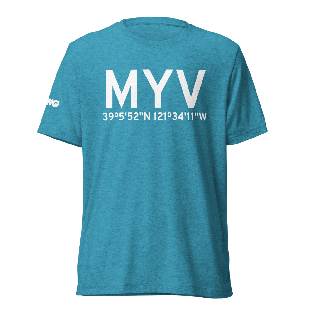 Marysville (KMYV) Airport Tri-blend T-Shirt 