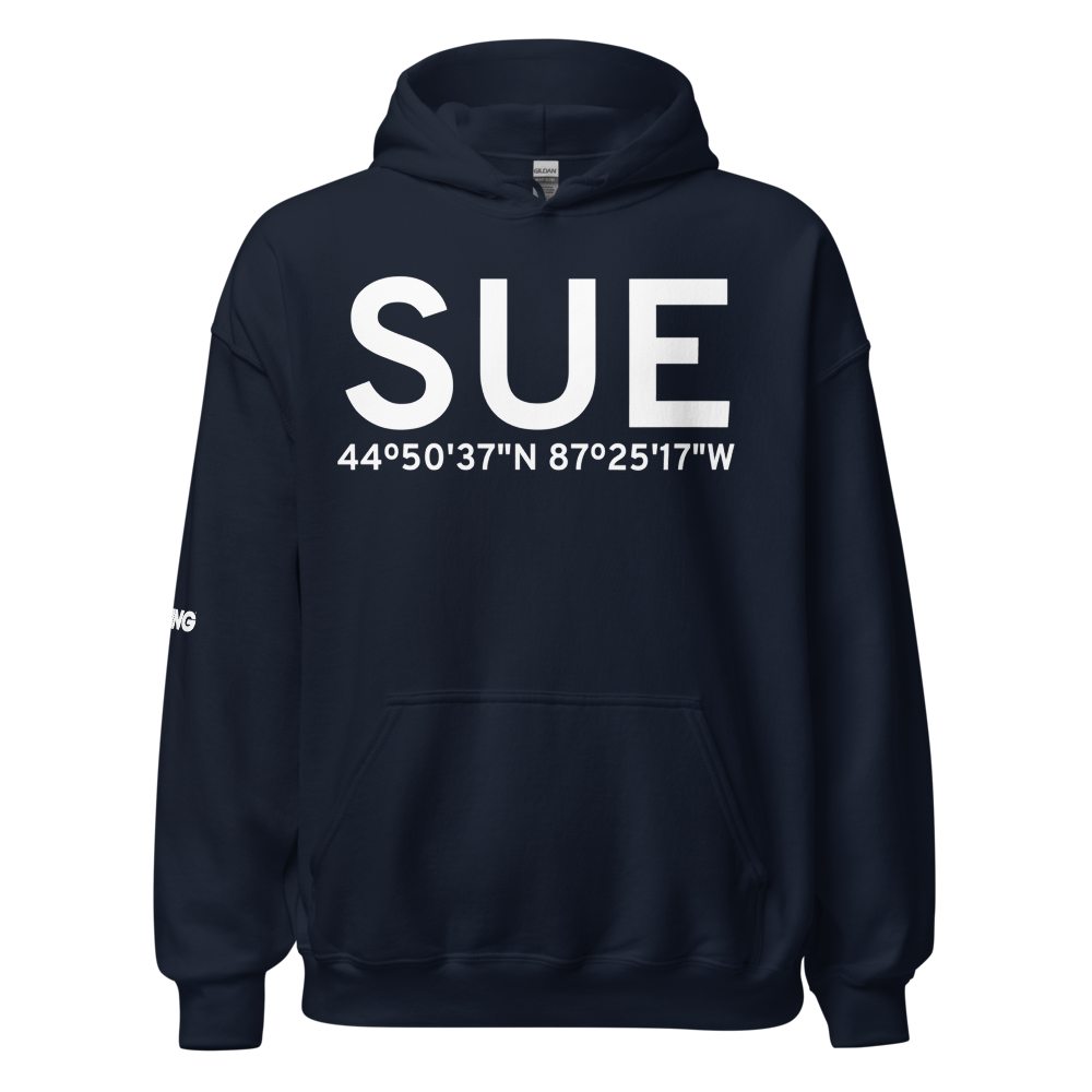 Sturgeon Bay (KSUE) Airport Hoodie Sweatshirt 
