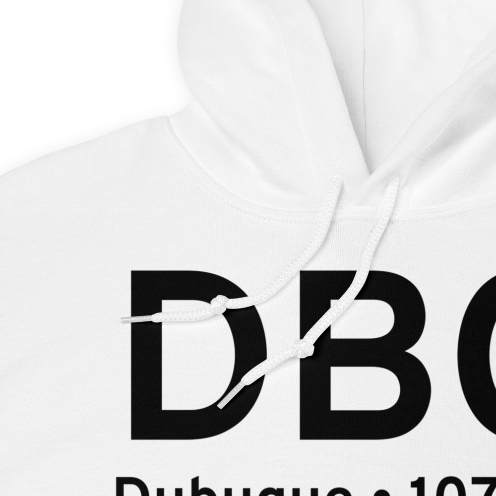 Dubuque (KDBQ) Airport Hoodie Sweatshirt 