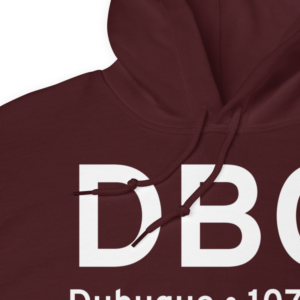 Dubuque (KDBQ) Airport Hoodie Sweatshirt 