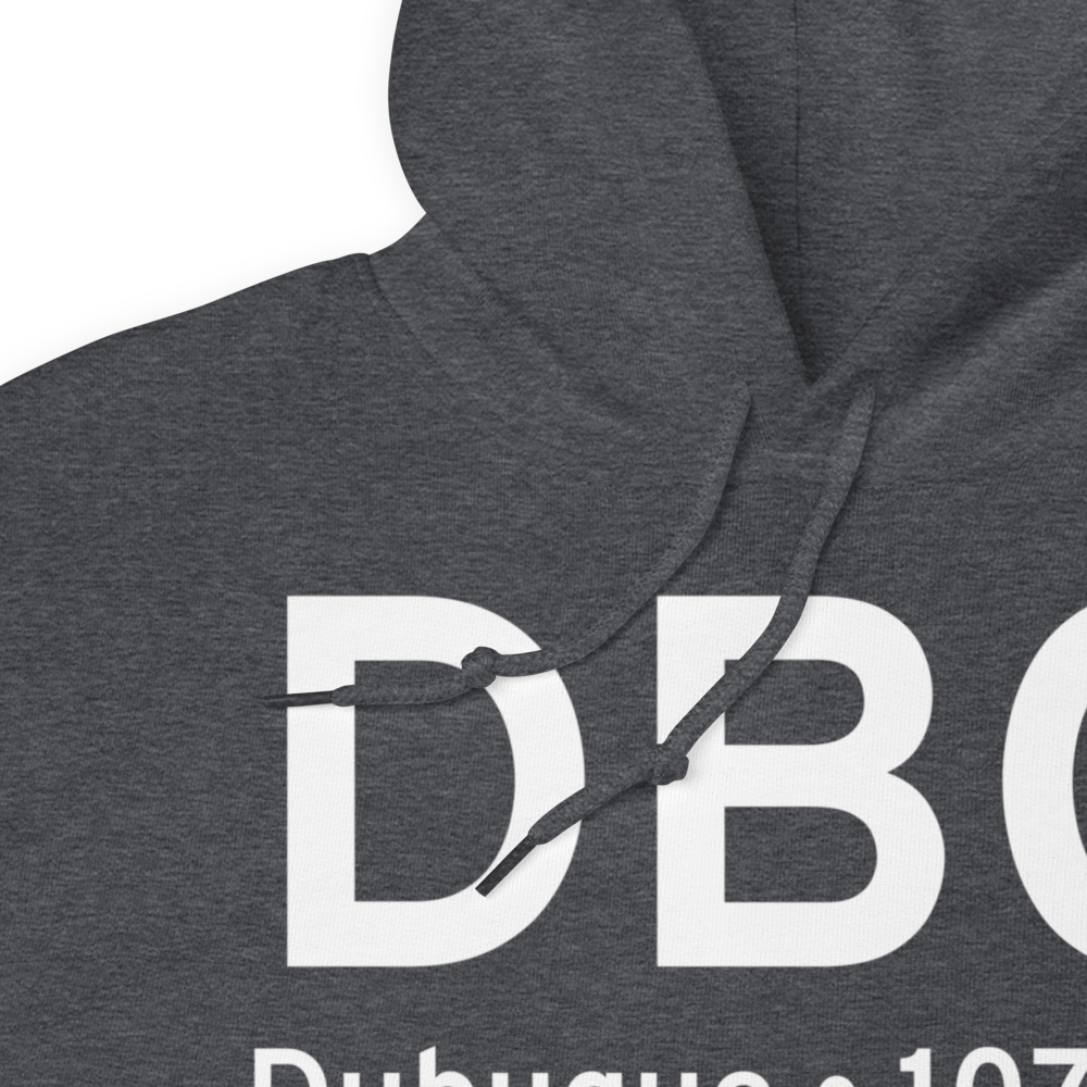 Dubuque (KDBQ) Airport Hoodie Sweatshirt 