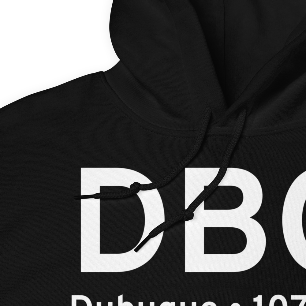 Dubuque (KDBQ) Airport Hoodie Sweatshirt 