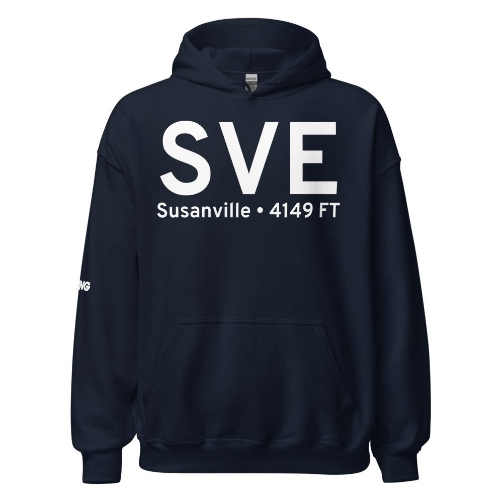 Susanville (KSVE) Airport Hoodie Sweatshirt 