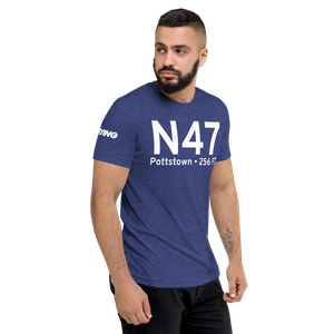 Pottstown (KN47) Airport Tri-blend T-Shirt