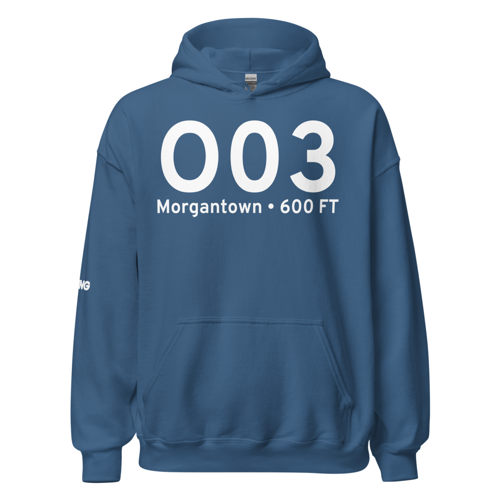 Morgantown (O03) Airport Hoodie Sweatshirt 