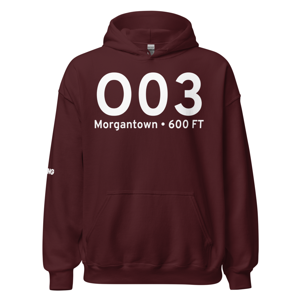 Morgantown (O03) Airport Hoodie Sweatshirt 