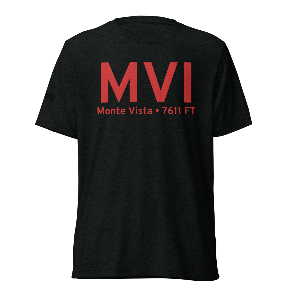 Monte Vista (KMVI) Airport Tri-blend T-Shirt 