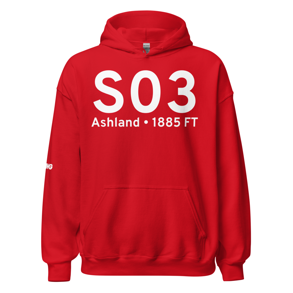 Ashland (KS03) Airport Hoodie Sweatshirt 