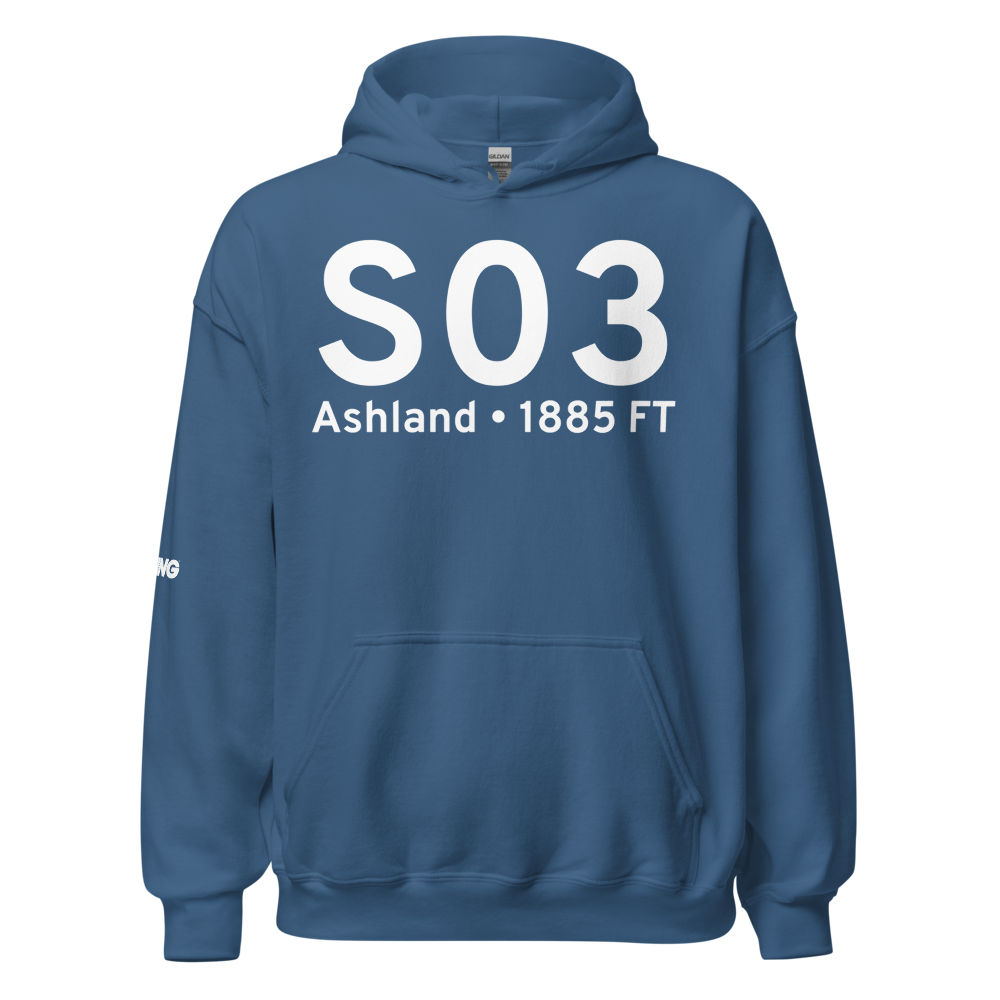 Ashland (KS03) Airport Hoodie Sweatshirt 