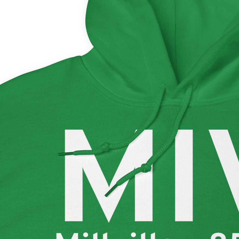 Millville (KMIV) Airport Hoodie Sweatshirt 