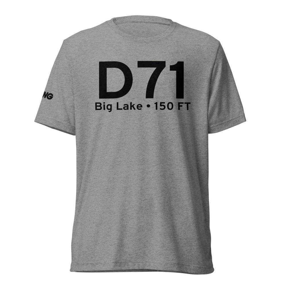 Big Lake (D71) Airport Tri-blend T-Shirt 