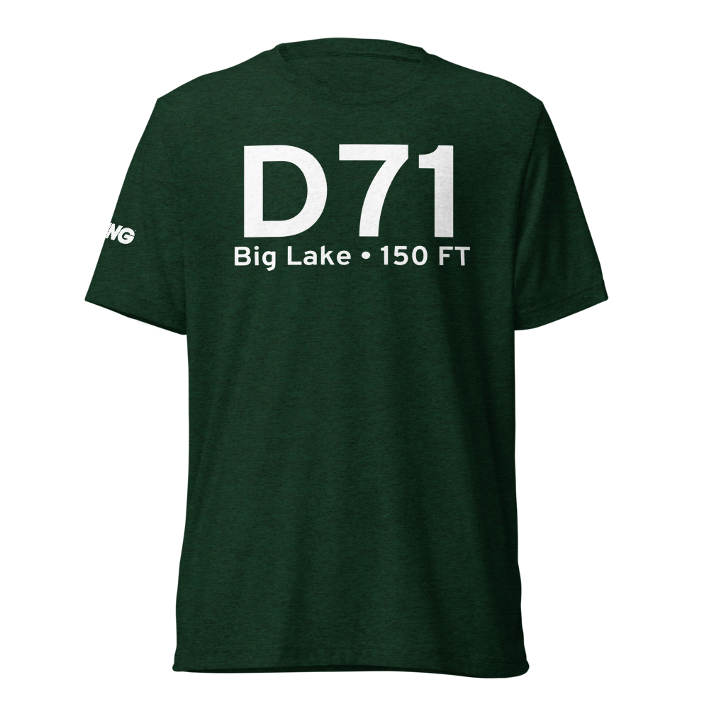 Big Lake (D71) Airport Tri-blend T-Shirt 