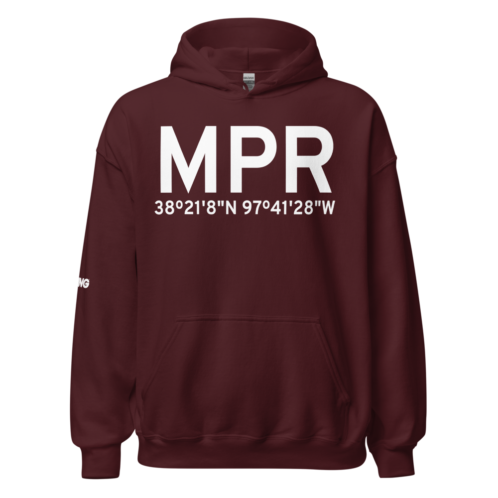 Mc Pherson (KMPR) Airport Hoodie Sweatshirt 