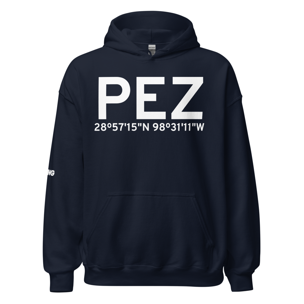 Pleasanton (KPEZ) Airport Hoodie Sweatshirt 