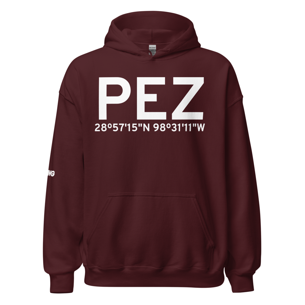 Pleasanton (KPEZ) Airport Hoodie Sweatshirt 