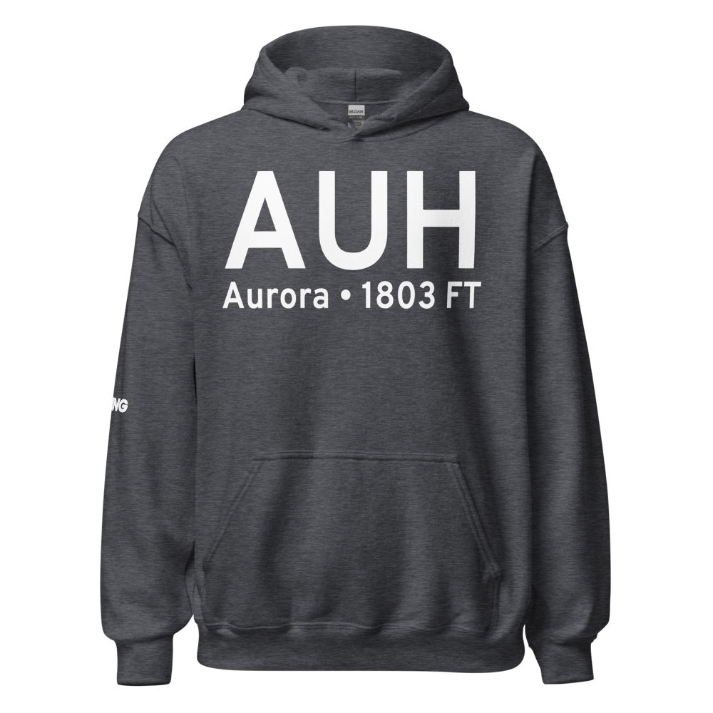 Aurora (KAUH) Airport Hoodie Sweatshirt 