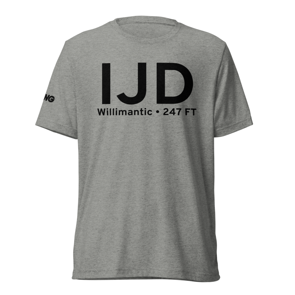 Willimantic (KIJD) Airport Tri-blend T-Shirt 