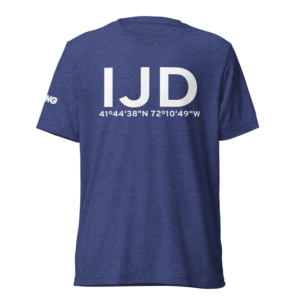 Willimantic (KIJD) Airport Tri-blend T-Shirt 
