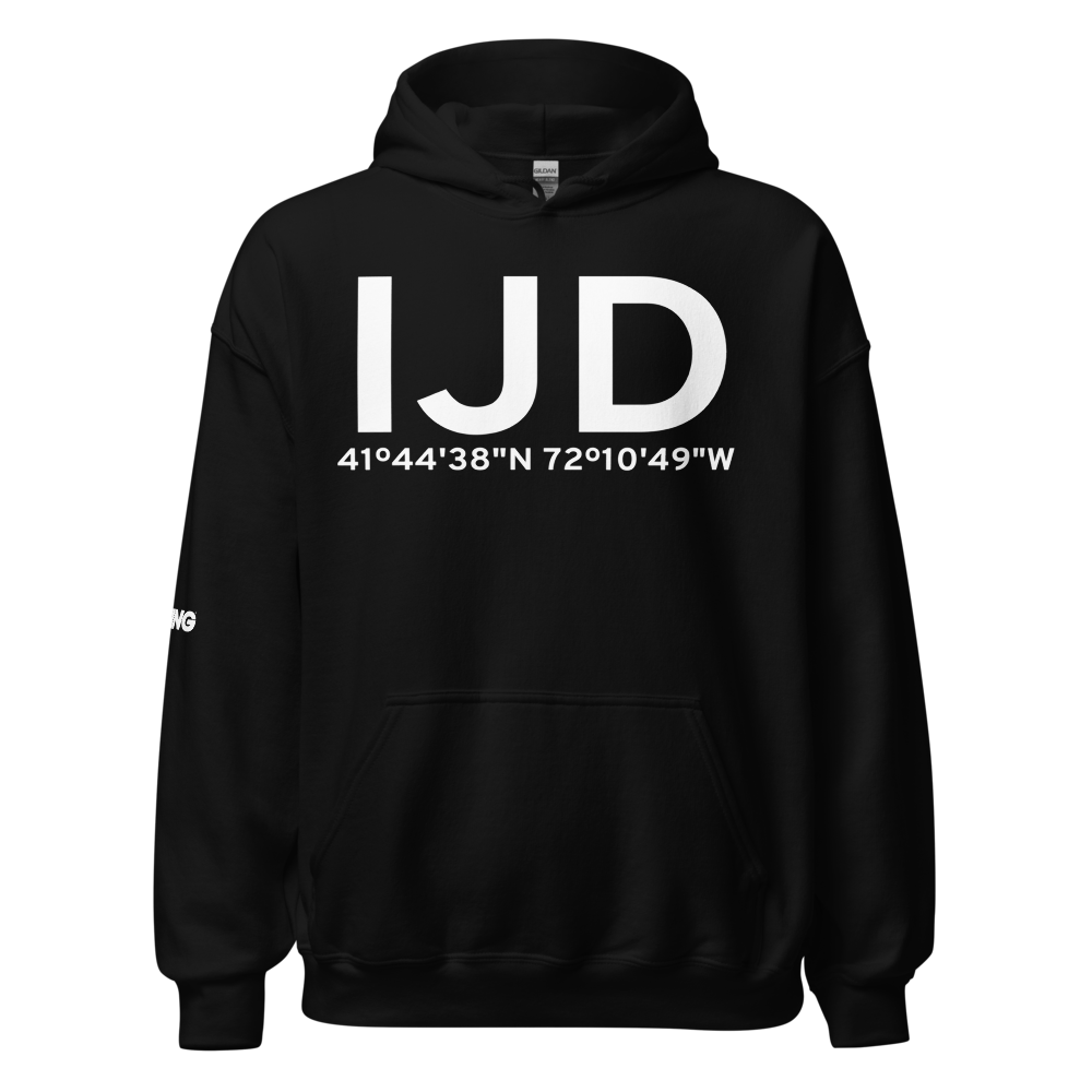 Willimantic (KIJD) Airport Hoodie Sweatshirt 