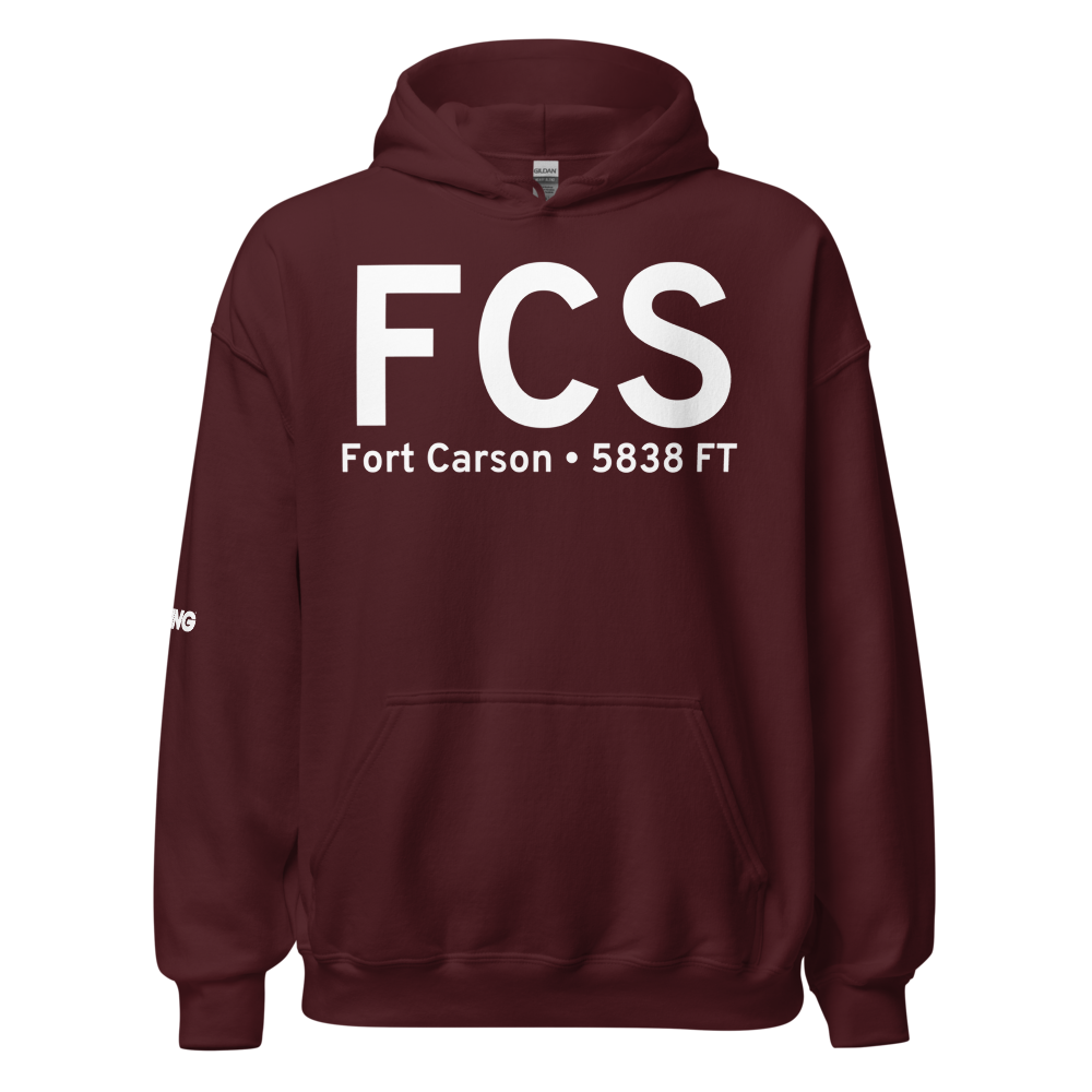 Fort Carson (KFCS) Airport Hoodie Sweatshirt 