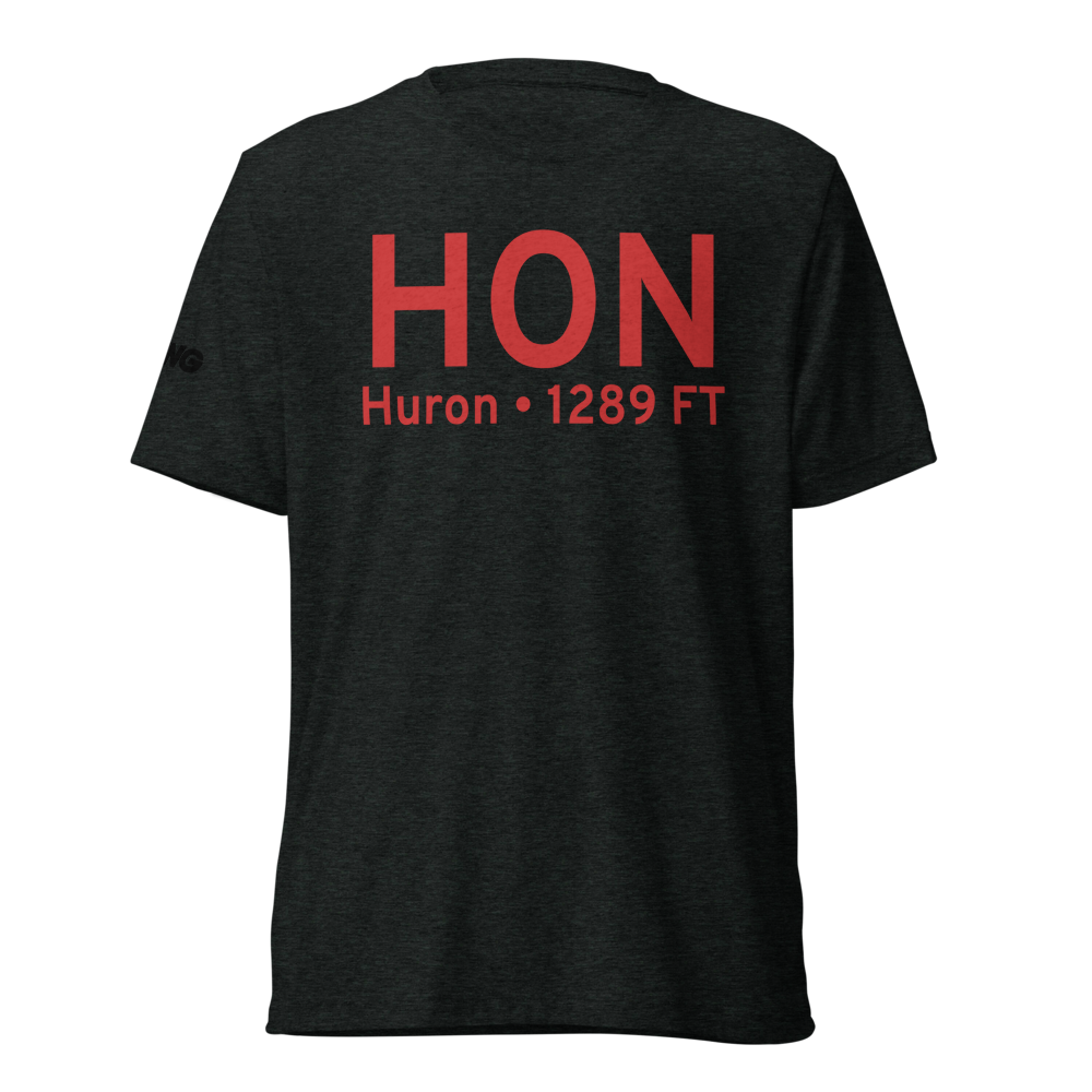 Huron (KHON) Airport Tri-blend T-Shirt 