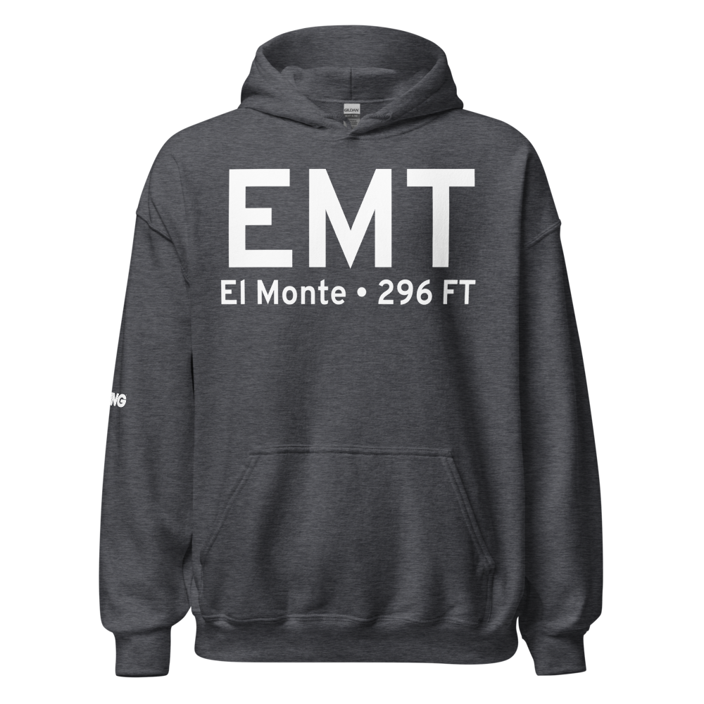 El Monte (KEMT) Airport Hoodie Sweatshirt 