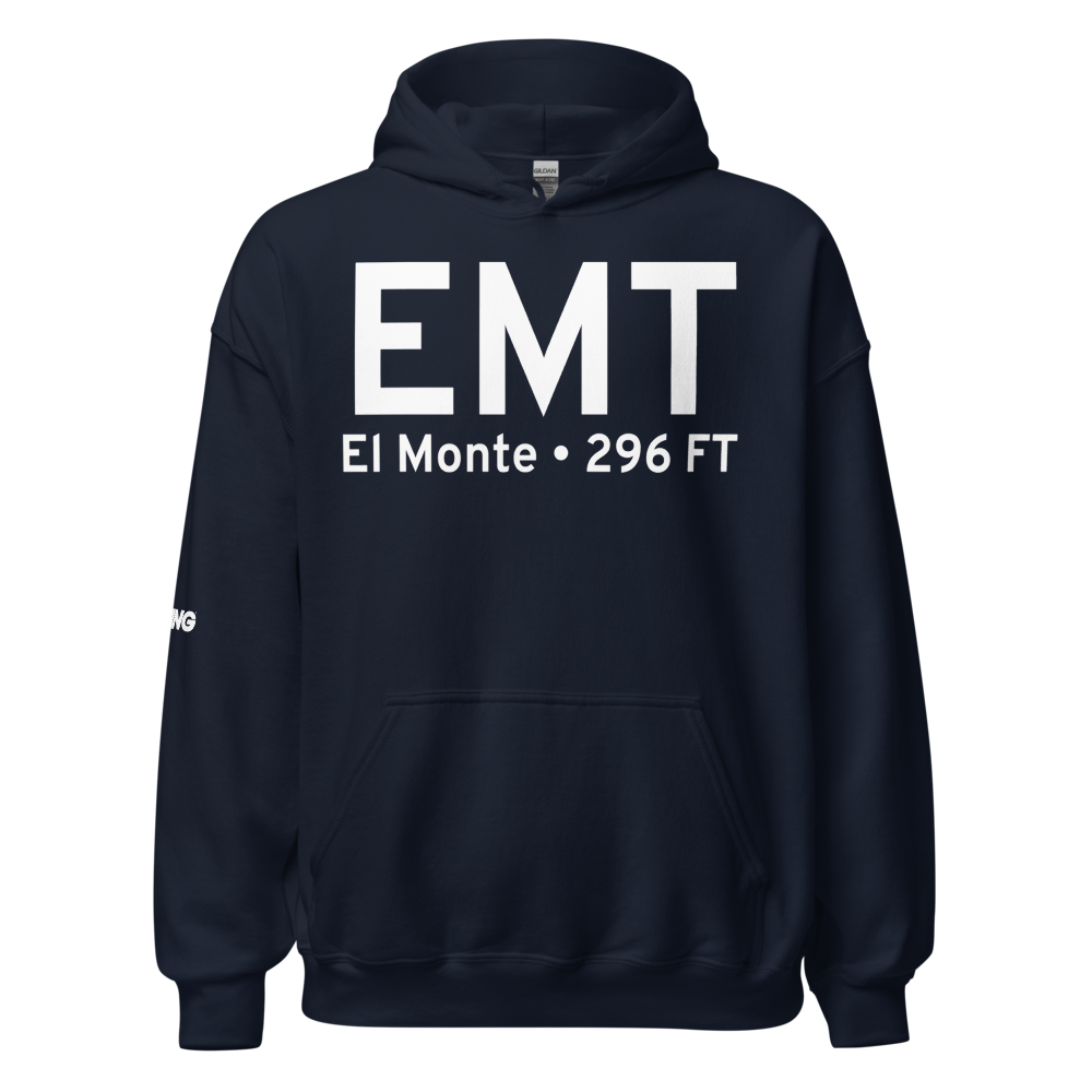 El Monte (KEMT) Airport Hoodie Sweatshirt 