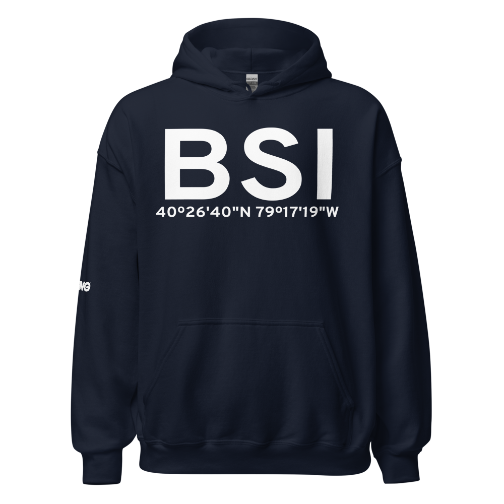 Blairsville (BSI) Airport Hoodie Sweatshirt 
