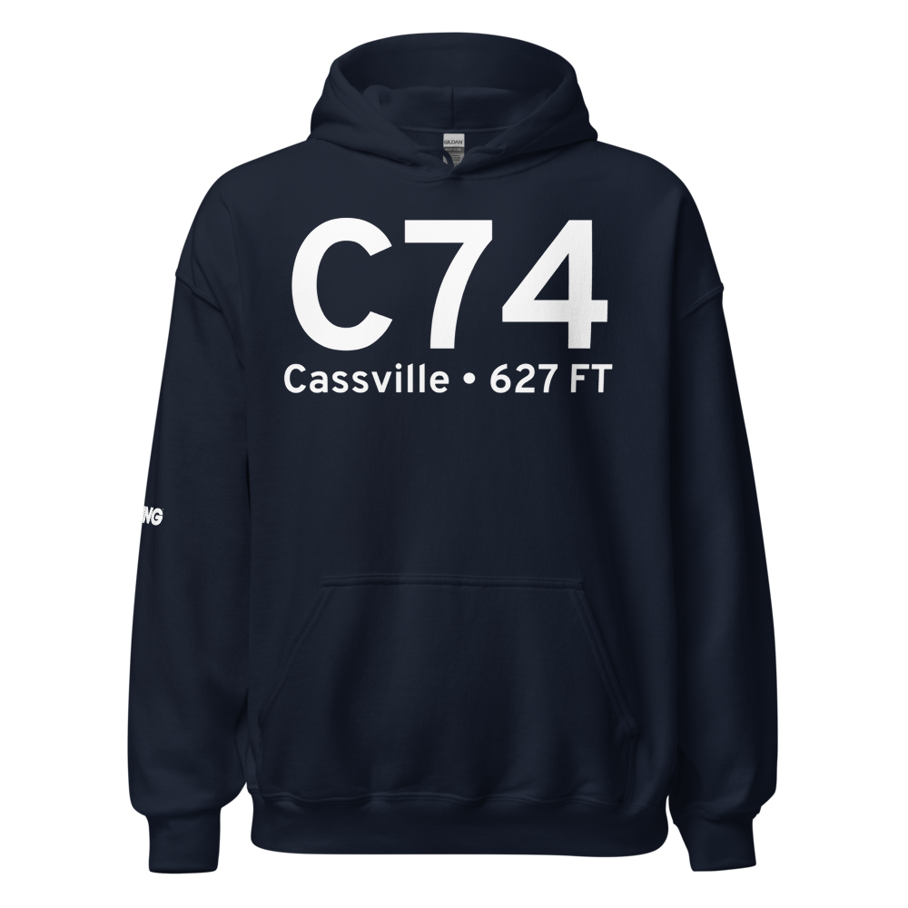 Cassville (KC74) Airport Hoodie Sweatshirt 
