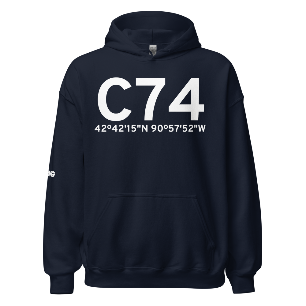Cassville (KC74) Airport Hoodie Sweatshirt 