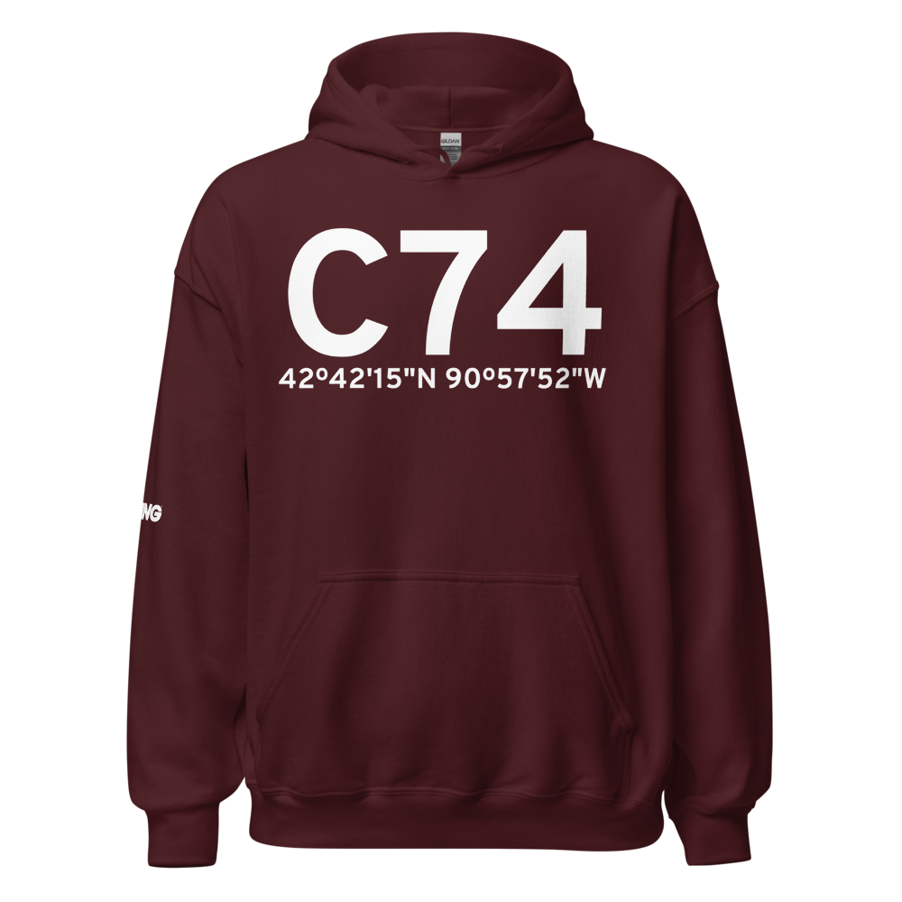 Cassville (KC74) Airport Hoodie Sweatshirt 