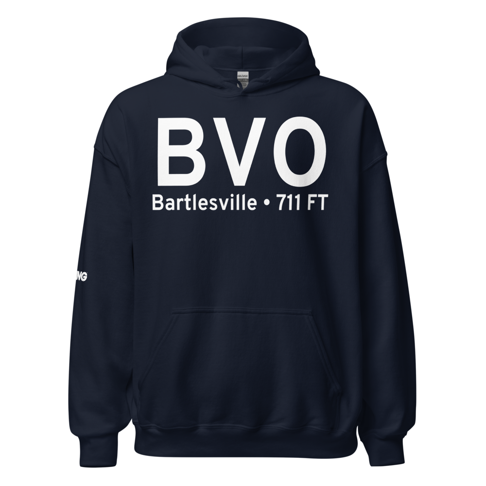 Bartlesville (KBVO) Airport Hoodie Sweatshirt 