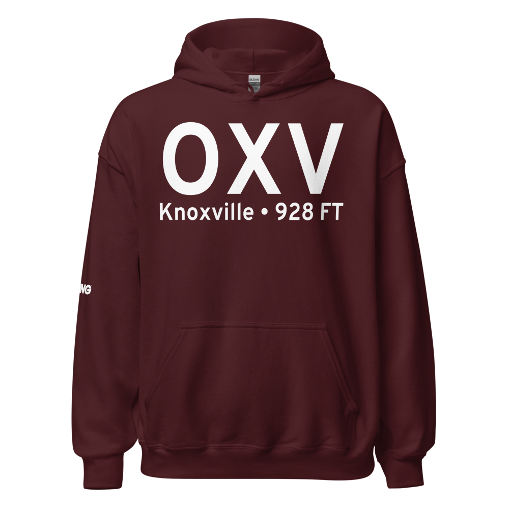 Knoxville (KOXV) Airport Hoodie Sweatshirt 