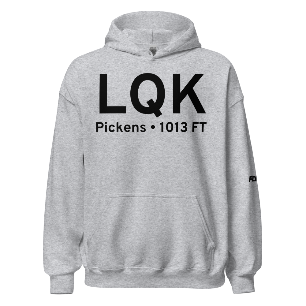 Pickens (KLQK) Airport Hoodie Sweatshirt 