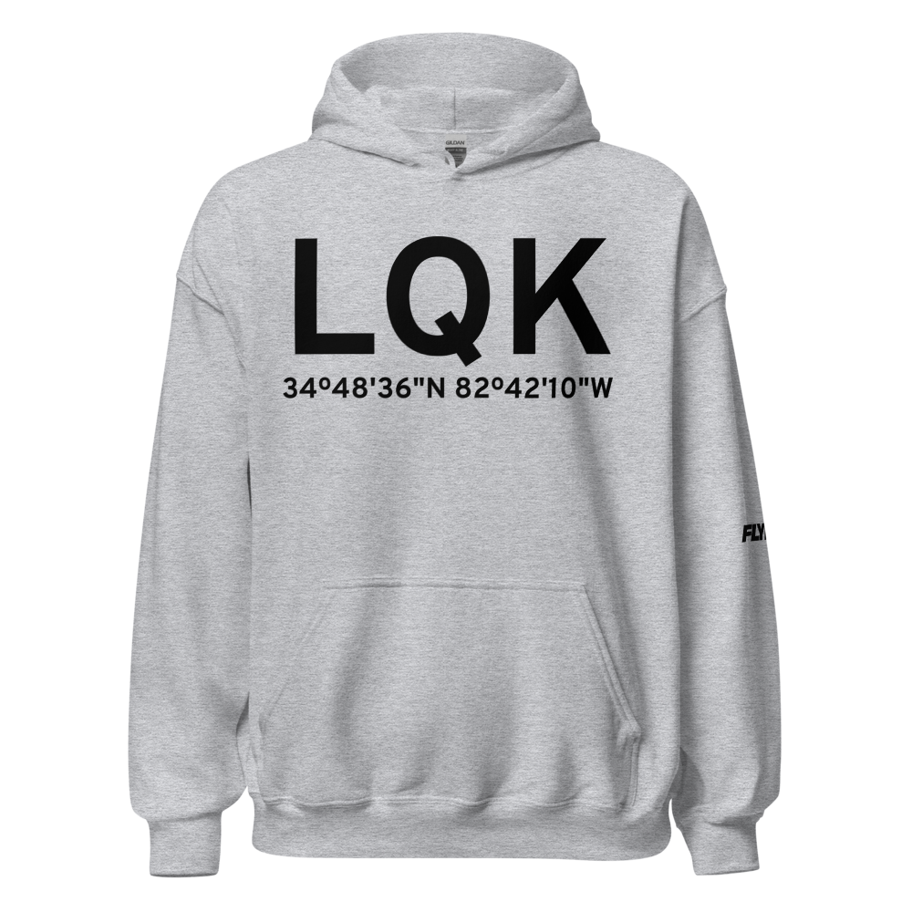 Pickens (KLQK) Airport Hoodie Sweatshirt 