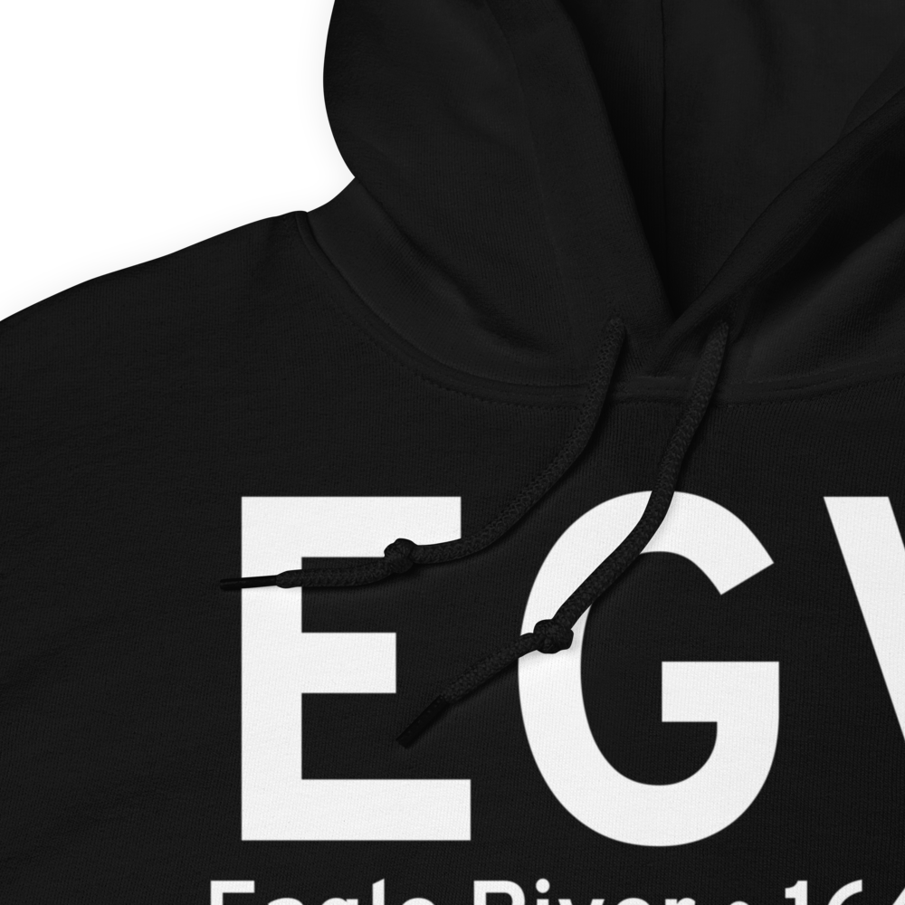 Eagle River (KEGV) Airport Hoodie Sweatshirt 