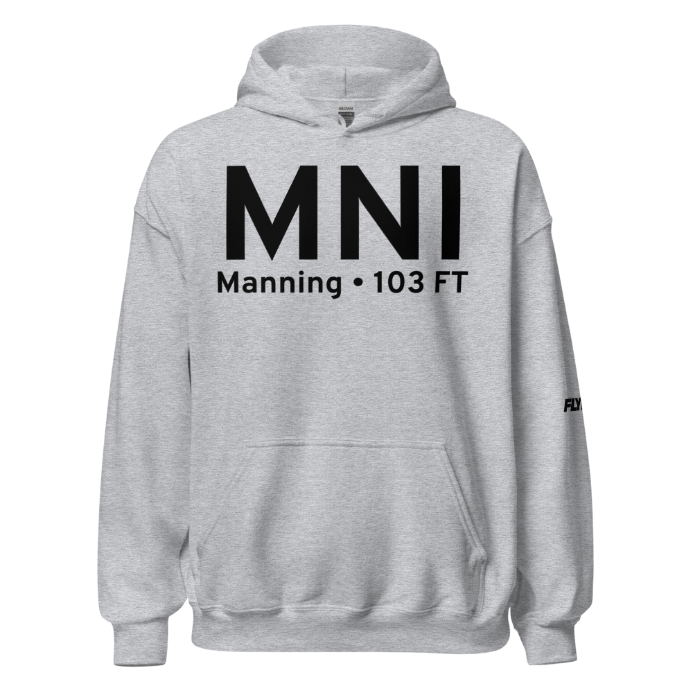 Manning (KMNI) Airport Hoodie Sweatshirt 