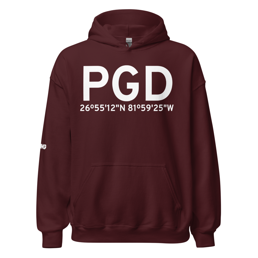 Punta Gorda (KPGD) Airport Hoodie Sweatshirt 