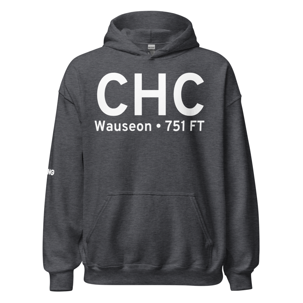 Wauseon (KCHC) Airport Hoodie Sweatshirt 