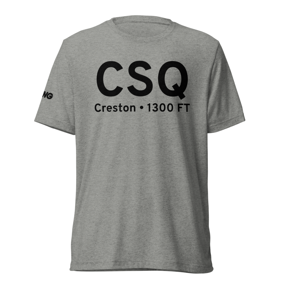 Creston (KCSQ) Airport Tri-blend T-Shirt 